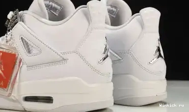 JORDAN AIR RETRO MENS 4 MONEY” WHITE “PURE 0516